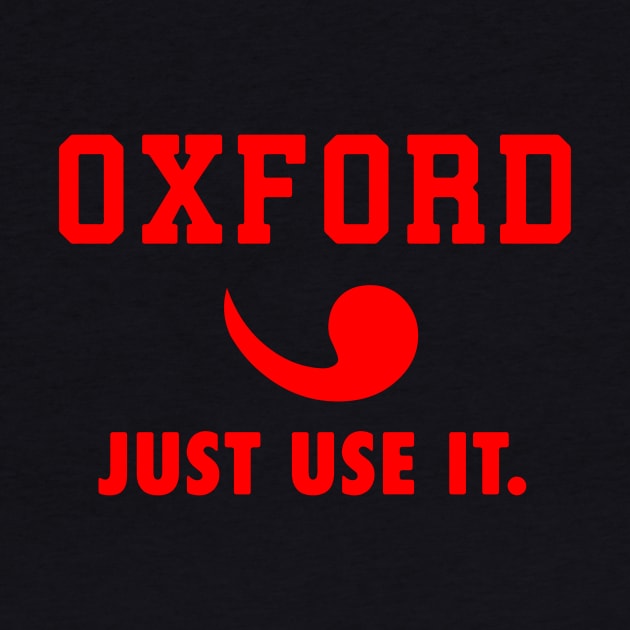 Oxford Comma Sportswear by LordNeckbeard